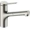 Смеситель для кухни Hansgrohe Zesis M33 150 с вытяжным изливом sBox Lite (74803800)- Фото 1